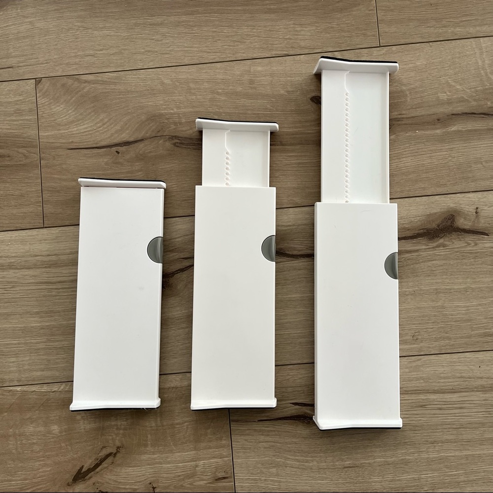 (Set of 3) Oxo adjustable drawer dividers